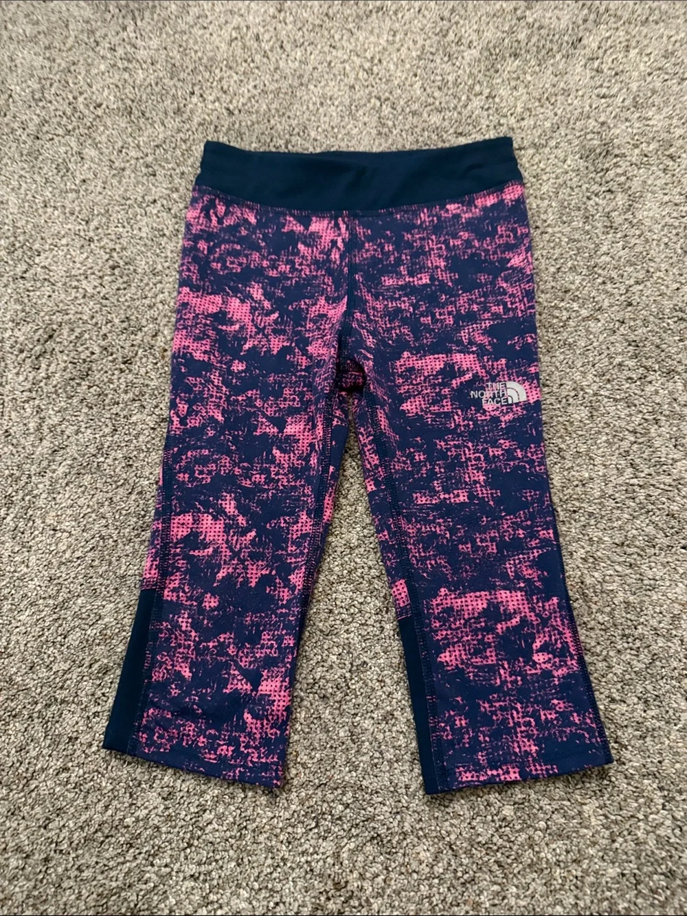 The North Face Girls' Pulse Capris pink/Navy size 6